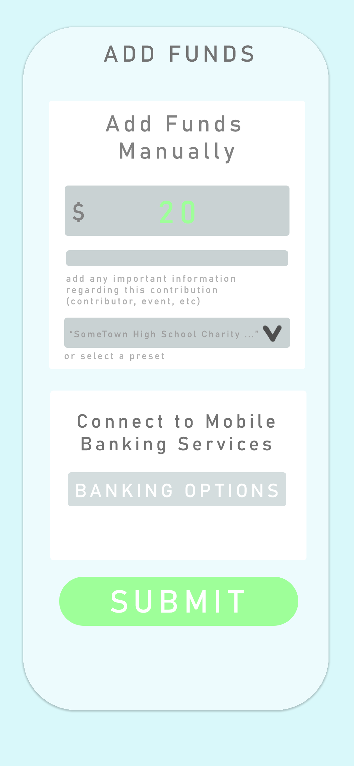 funds added